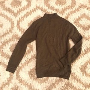 Brown turtleneck sweater